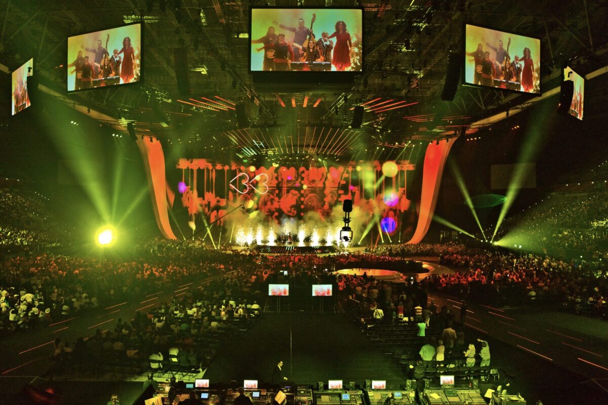 Pyrotechnische Effekte setzen Höhepunkte im Finale des ESC 2011.
