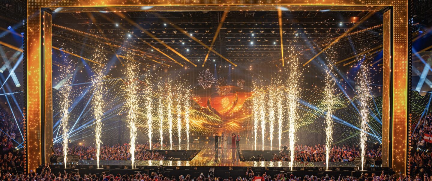 Pyro- und Special Effects verstärken das Finale eines ESC-Acts.