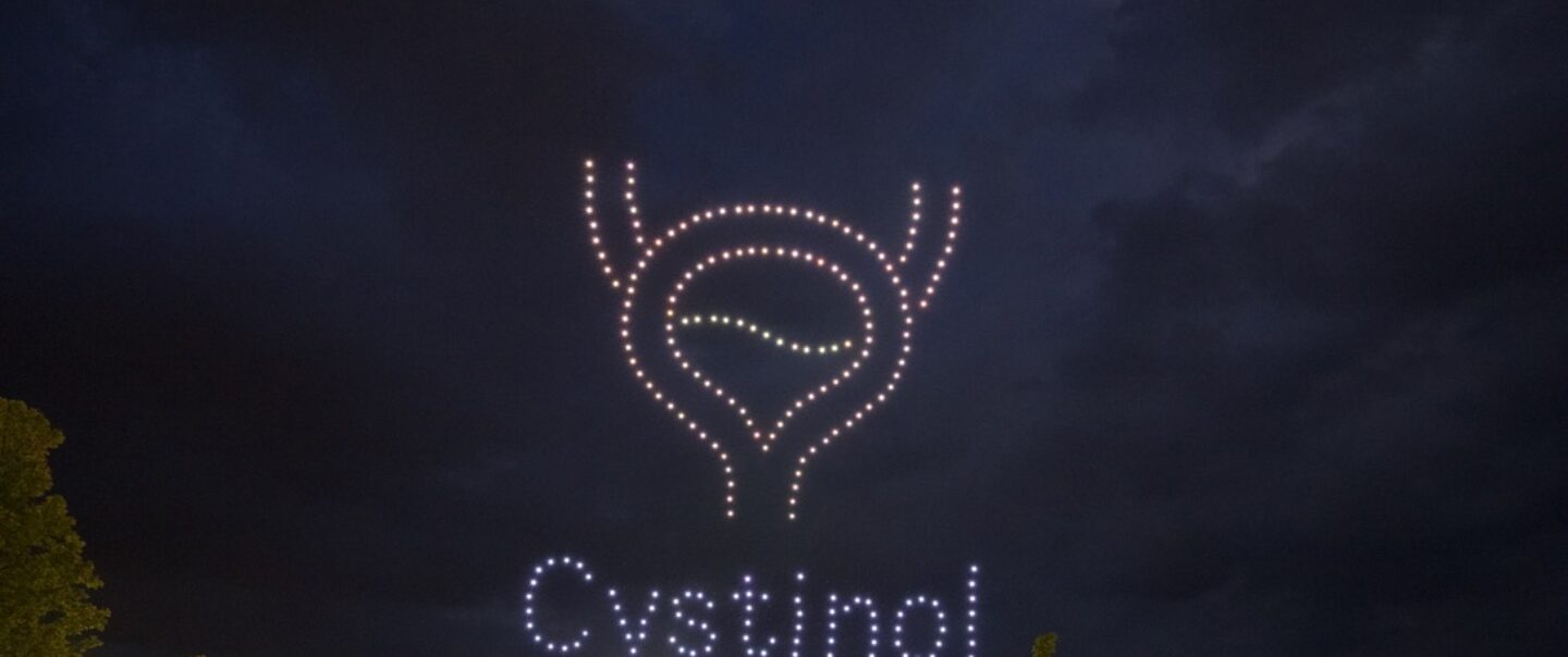 Drohnenshow Deutschland Firmenjubiläum Lichtpunkte Himmel